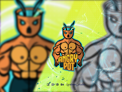 Muscular Pot Edited design designs esportlogo esports logo for sale for sawe forsale illustraion illustration logo logo design mascot mascot logo twitch logo youtube