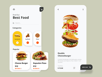 Food Delivery - Mobile App app design food delivery food order food ordering food ui resturent ui simple ui ui