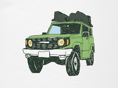 Off Road trip adventure ai expedition illustration suzuki travel trip vector