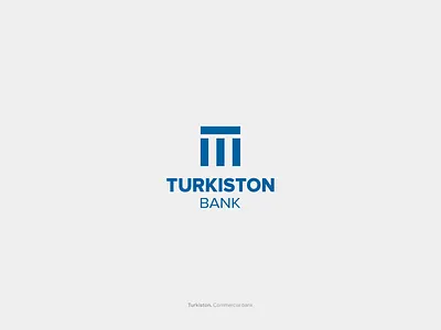 Turkiston Bank branding design logo minimal