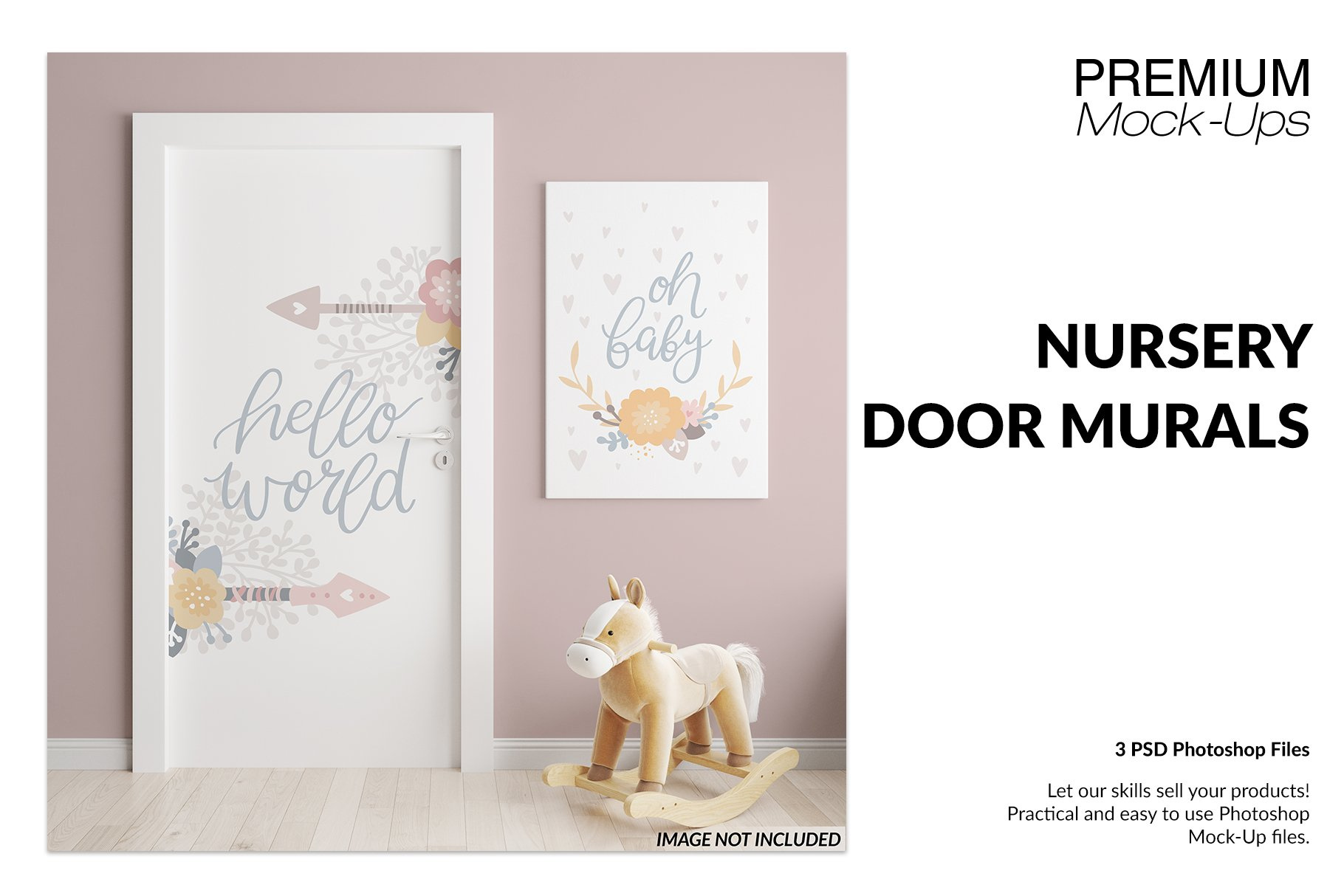 Nursery Door Murals Mockup by Alexander on Dribbble