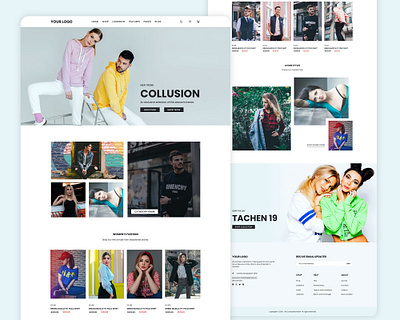 Fashion Landing Page Template adobe xd fashion fashion landing page figma landing page landing page design landingpage photoshop responsive responsive website ui ui design ui ux uiux ux ux design