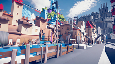 Slums 3d assets city envoirnment landscape lowpoly town unity unity3d