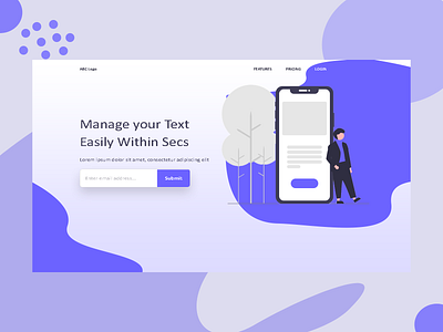 Landing Page design illustration ui ux vector web web design