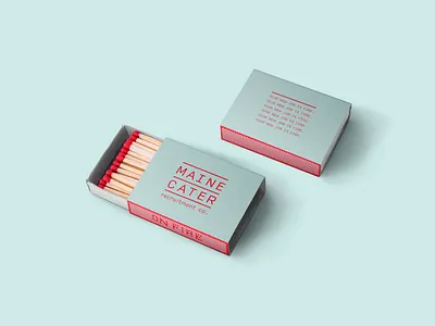 Maine Cater Recruitment branding design hand drawn illustration logo package design packagedesign vector