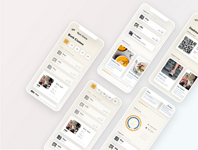 Online Gym App app design fitness gym health health app minimal nutrition ui