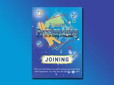 Happy freelanching Banner banner branding branding design graphic