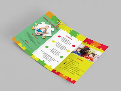 Child broucher Design banner graphic illustration ui