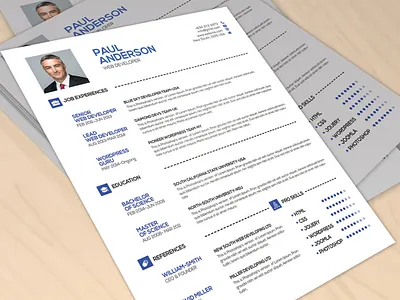Resume Design banner graphic typography ui