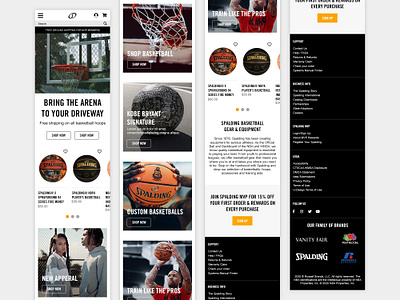 Spalding: Home - Mobile design mobile mobile design ui web web design web site