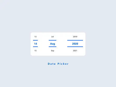 Date Picker Daily UI challenge day 80 dailyui dailyuichallenge date picker