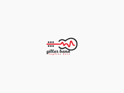 Gitter band musicial branding logo design template abstract band brand branding design company corporate design flat gif gitter band icon icon design illustration logos minimal music music logo song tech logo