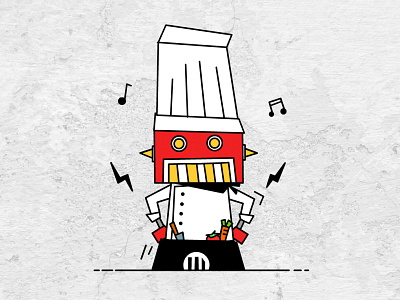 Cookbook beer branding design illustration illustrations microstrategy robot robot attack taiwan typography
