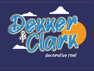 Dekker clark [Hand writing font] design font font awesome font bundle font design fonts lettering logo font typeface typography
