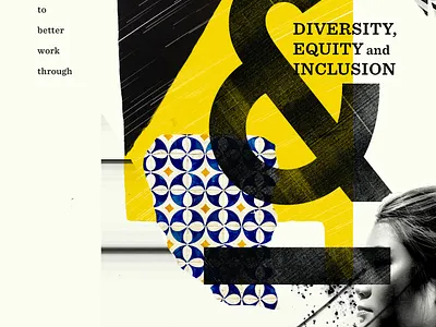 Collage Cover ampersand collage color cover design diversity equity inclusion layers pattern texture
