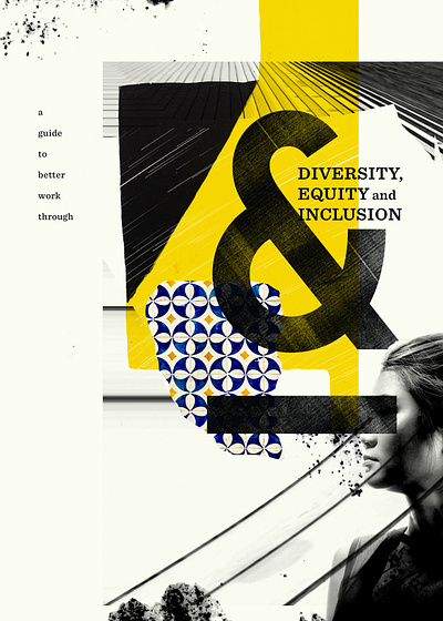 Collage Cover ampersand collage color cover design diversity equity inclusion layers pattern texture