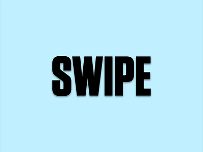 Animated Type Challenge: Swipe after effects after effects animation after effects motion graphics animated poster animated type challenge kinetic kinetic type kinetictypography pracitce swipe tutorial workshop