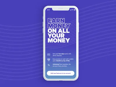 A Visually Louder Variation for Merch Screen branding design finance mobile ui