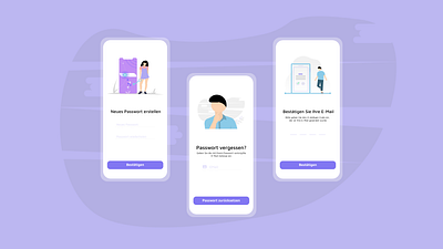 Feenland/ Cleaning Service/ Change Password Screen app design illustration minimal ui ux vector