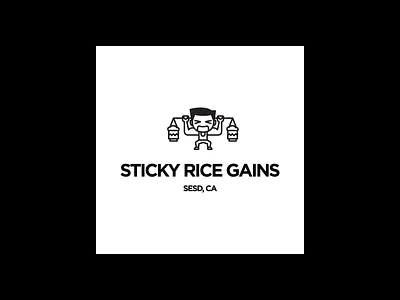 SRG Gym adobe illustrator black and white design illustration logo monoline vector