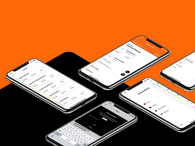 Client App app client design flat ios lists minimal typography ui ux