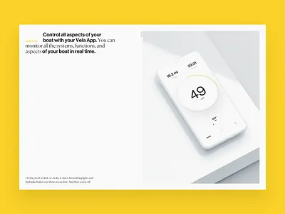 Vela Website 3d app boat branding design printed typography ui ux vela website white