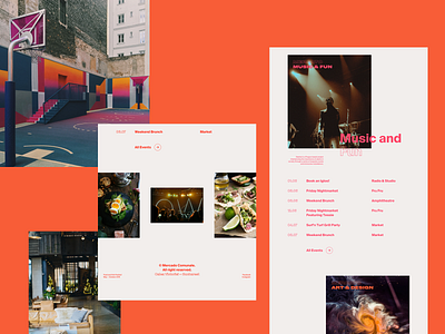 Mercato Website branding bucharest comunale design event food illustration mercato orange street typography ui ux vendor web