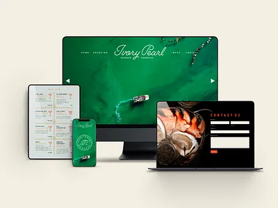 Ivory Pearl Branding branding creative agency logo logotype menu design restaurant branding