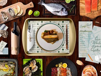 Ivory Pearl Branding branding creative agency design logotype menudesign restaurant branding