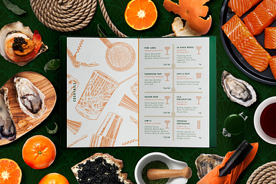 Ivory Pearl Branding branding cocktail creative agency design logo logotype menu design restaurant branding