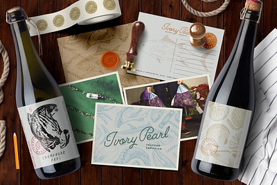 Ivory Pearl Branding branding cocktail creative agency design logo menu design restaurant branding