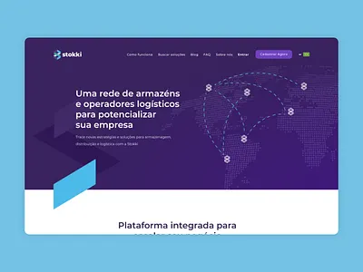 Stokki Storage - Homepage Design design homepage homepage design page design website website design