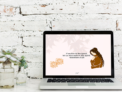 DRESS UP YOUR TECH! | Galatians 5:25 art artwork church design desktop wallpaper graphic design illustration typography vector wallpaper