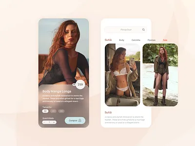 Lingerie Store Concept clothing design design app interface lingerie ui valisere women