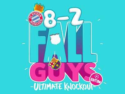 Barca Fall Guys barcelona bayern design fall guys graphic photoshop soccer sports