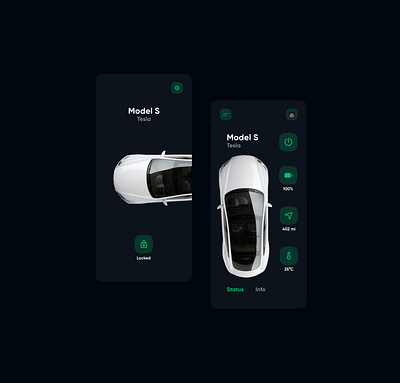 Car App app car car app design tesla ui