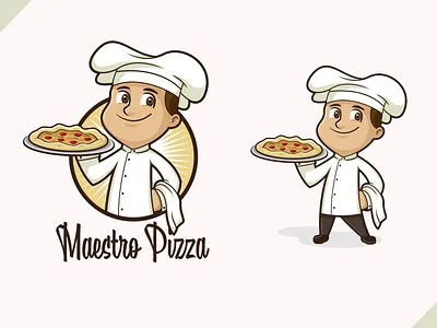 Pizza Chef pizza pizza box pizza chef logo pizza chef mascot