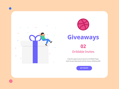 02 Dribbble Invites Giveaways branding color dribbble invitation dribbble invite illustration mobile app mobile app design product design typography web design