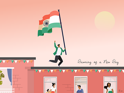 Happy Independence Day 🇮🇳 freedom illustraion independence independenceday india