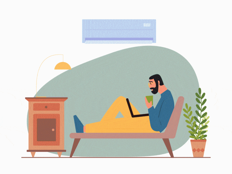 Man Working On Laptop 2d animation animation animation 2d animation after effects flat design iconscout lottiefiles svg svg animation ui animation
