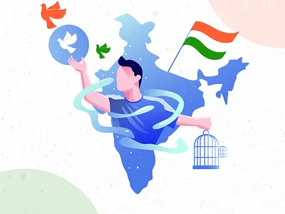 Independance day adobeillustator design digitalart digitalpainting illustration