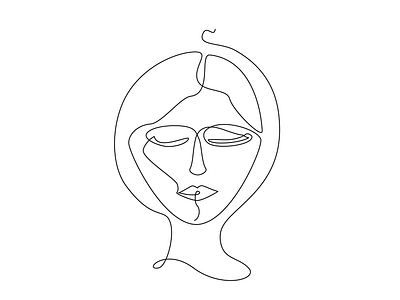 Woman abstract art design graphic graphic design illustration line art line artwork minimal minimalist vector
