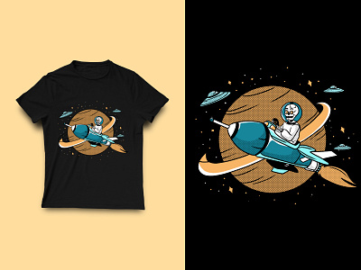 Skull Astronout T-shirt apparel art design illustration skull skull art skulls tshirt