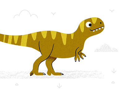 T-Rex adobeillustrator art artwork design dinosaur dribbble illustration t rex texture vector
