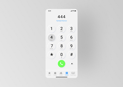 Iphone Dial Pad Light Mode Neumorphism dialpad iphone mobile design neumorphism uiux unique white