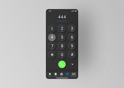 Iphone Dial Pad Dark Mode Neumorphism black darkmode dialpad iphone mobile design neumorphism simple unique