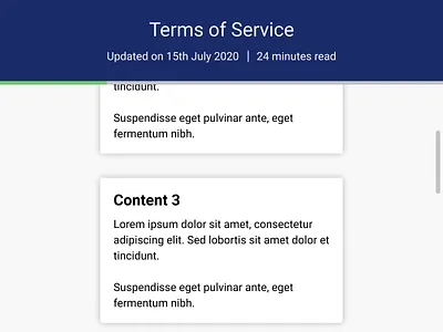 Terms of Service dailyui dailyui 089 design figma reading reading progress terms of service ui ux web