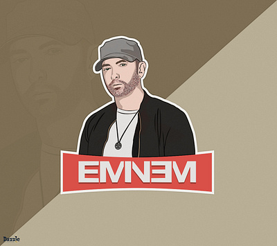 Eminem Character Design art characterdesign creative eminem graphicdesign hiphop illustration music rap rapper vector