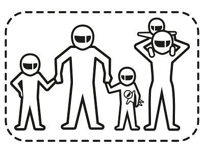 Family bubble coronavirus covid 19 covid19 illustration signage