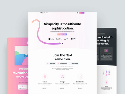 Minimal Demo | Essentials Version 3 3d after effects animation branding design envato ess gradient graphic design illustration minimal minimalist motion graphics pixfort sketch themeforest ui web design website builder